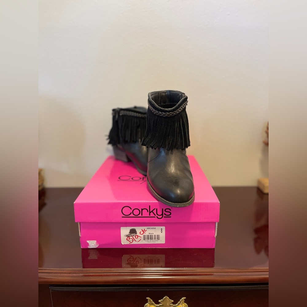 Corkys Arcadia Fringed Ankle Boot